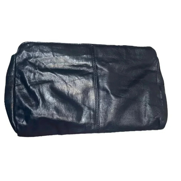 Vintage Blue Leather clutch - Picture 2 of 9